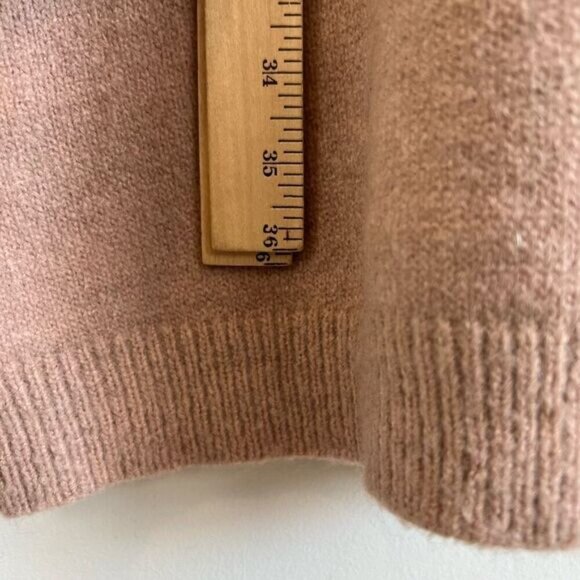 Rose Maternite Women’s Large Tan Long Sleeve Knit Sweater Dress Pregnancy - Picture 4 of 7